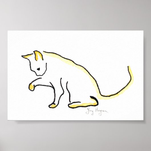 Kat afdrukken poster (Voorkant)