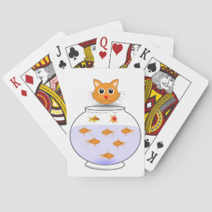 Kat-afspeelkaartdeck Speelkaarten