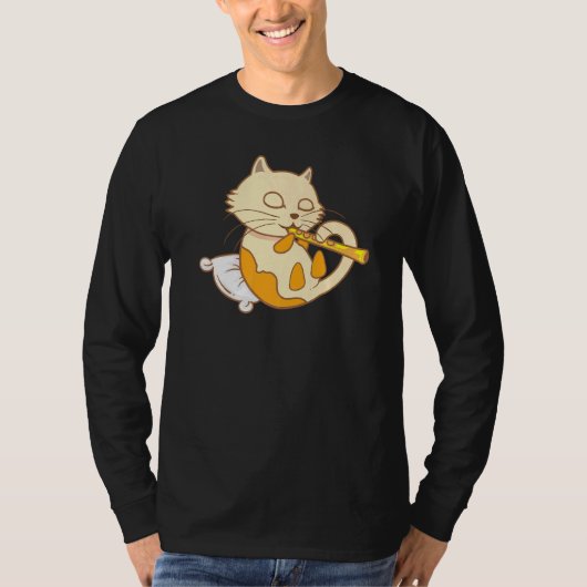 Kat-afspeelventiel voor wolzwoerd t-shirt (Voorkant)