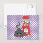 Kat afspelen met Gumballs Briefkaart (Voorkant / Achterkant)