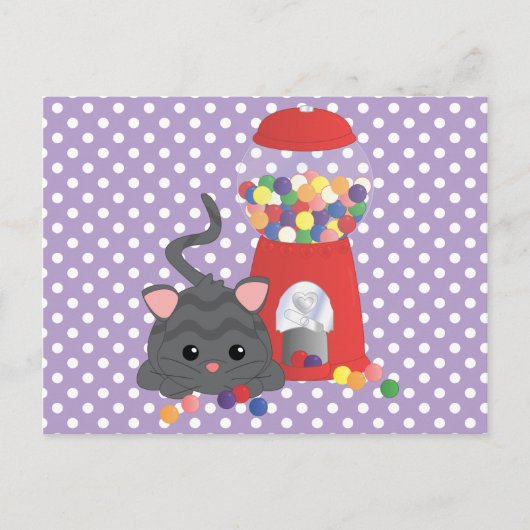 Kat afspelen met Gumballs Briefkaart (Voorkant)