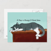 Kat aftappen briefkaart (Voorkant / Achterkant)