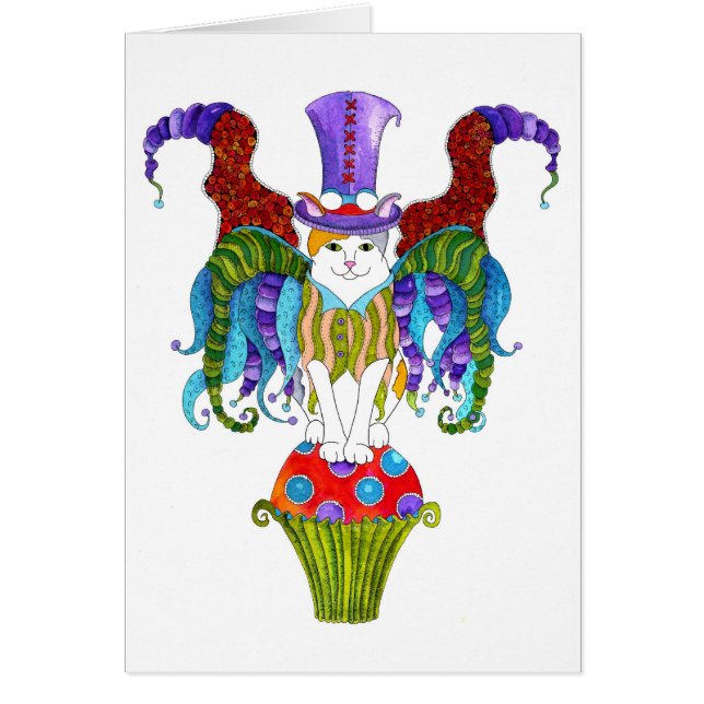 Kat airy Card (Voorkant)