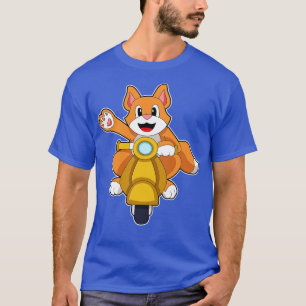 Kat als Biker met Scooter 1 T-shirt
