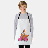 Kat als Biker met Scooter.PNG Schort (Gedragen)