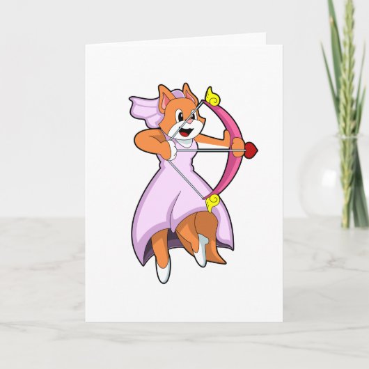 Kat als Bride met bruiloft-jurk.PNG Kaart (Voorkant)