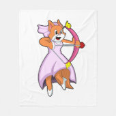 Kat als bruid met trouwjurk.PNG Fleece Deken (Voorkant)