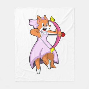 Kat als bruid met trouwjurk.PNG Fleece Deken