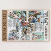 Kat als ober, Louis Wain Legpuzzel (Horizontaal)