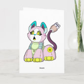 Kat als Robot Kaart (Achterkant)