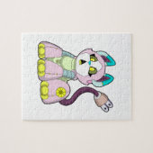 Kat als Robot Legpuzzel (Horizontaal)