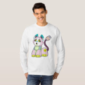 Kat als Robot T-shirt (Voorkant volledig)