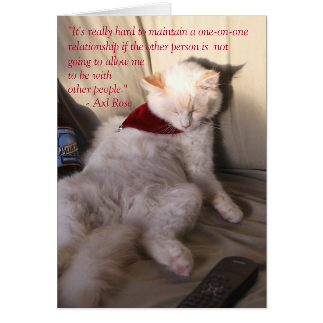 Kat als Roos bij monogamie: (Voorkant)