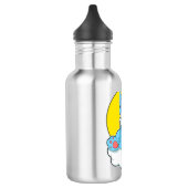 Kat als Unicorn op wolken en zon Waterfles (Links)