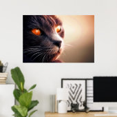 Kat Animal Photo Natuur Wall Poster (Thuiskantoor)
