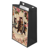 Kat Antiek Kittens Klein Cadeauzakje (Voorkant Gekanteld)