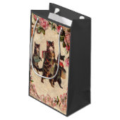 Kat Antiek Kittens Klein Cadeauzakje (Achterkant Gekanteld)