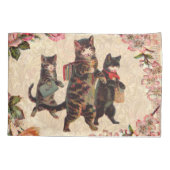 Kat Antiek Kittens Kussensloop (Achterkant)