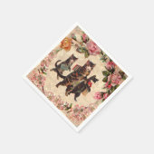 Kat Antiek Kittens Servetten (Hoek)