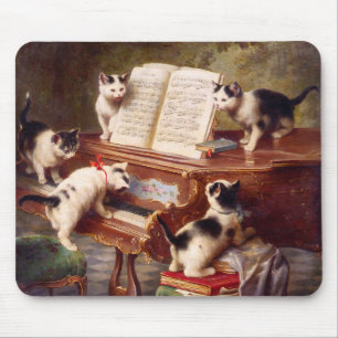 Kat art: Art Print: Overweging van de Kitten Muismat