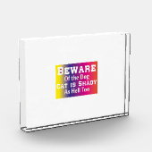 Kat Art Beware van de hond Fotoblokken (Links)