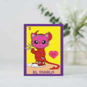 Kat Art Card, The Devil, Briefkaart (Staand voorkant)