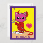 Kat Art Card, The Devil, Briefkaart (Voorkant / Achterkant)