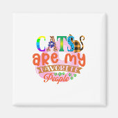 Kat Art Cats zijn mijn favoriete mensen Magneet (Voorkant)
