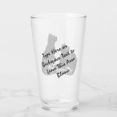 Kat Art Glasses Personalized Cat Lover Glasses Glas (Achterkant)
