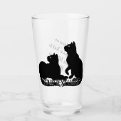 Kat Art Glasses Personalized Cat Lover Glasses Glas (Voorkant)