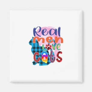 Kat Art Real Mannen Love Cats Magneet