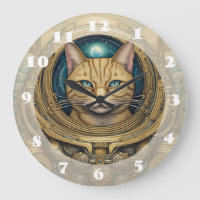 Kat astronaut cyberpunk kunst