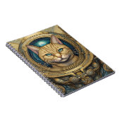 Kat astronaut cyberpunk kunst notitieboek (Rechterzijde)