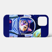 Kat Astronaut in de ruimte Case-Mate iPhone Case (Achterkant (horizontaal))