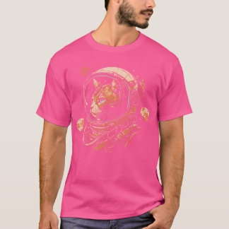 Kat Astronaut In De Ruimte Cool Astronomy Planets T-shirt