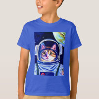 Kat Astronaut in de ruimte