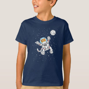 Kat astronaut in ruimtepak grappige astronomie t-shirt