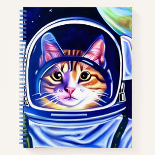 Kat Astronaut in Space Journal Notitieboek
