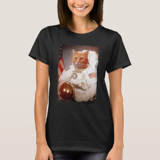 Kat Astronaut Maan Ruimte Missie Dier Astronaut  T-shirt