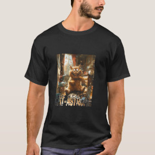 Kat-Astrophe - grappige kat afbeelding met kat woo T-shirt