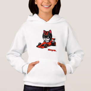 Kat auto racen peuter T-shirt