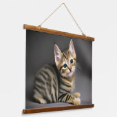 Kat-baby Hangend Wandkleed (Gebogen)