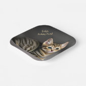 Kat-baby Papieren Bordje (Gebogen)