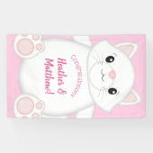 Kat Baby shower Kat Roze Spandoek (Horizontaal)