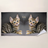 Kat-baby Strandlaken (Voorkant)