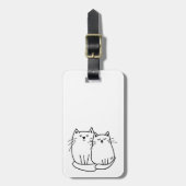 Kat bagagelabel (Voorkant verticaal)