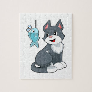 Kat Bait Fish Legpuzzel