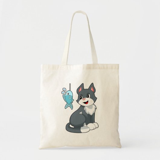 Kat Bait Fish Tote Bag (Voorkant)