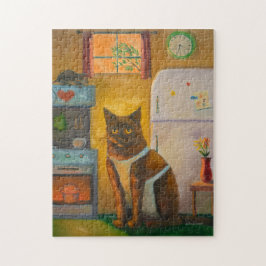 Kat Bakken Muffin in Cottage Keuken Legpuzzel