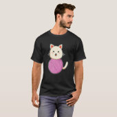 Kat Bal Wol T-shirt (Voorkant volledig)